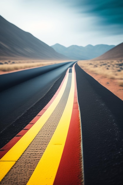 Ai généré par la route routière