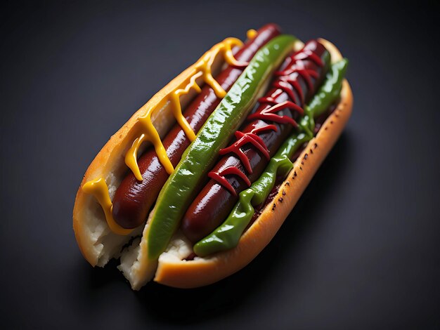 Ai généré une photo délicieux hot-dog