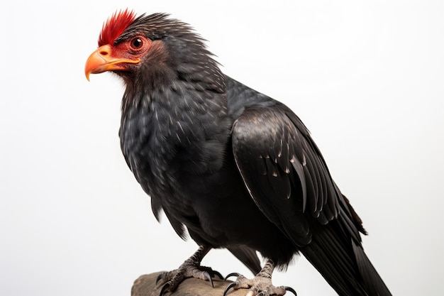 Aigle Bateleur sur fond blanc