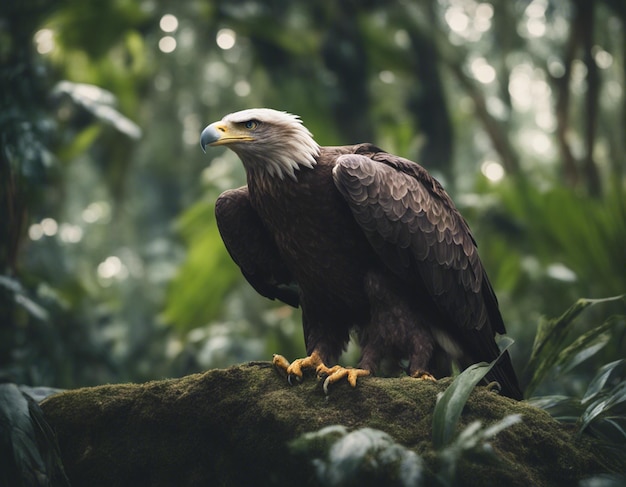 Un aigle dans la jungle