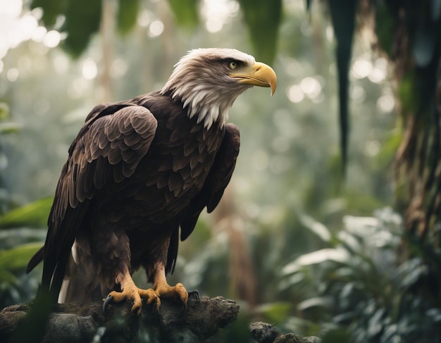 Un aigle dans la jungle