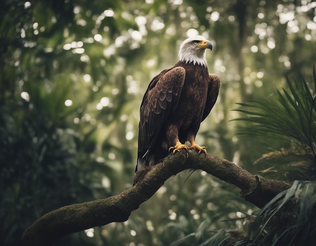 Un aigle dans la jungle