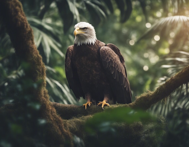 Un aigle dans la jungle