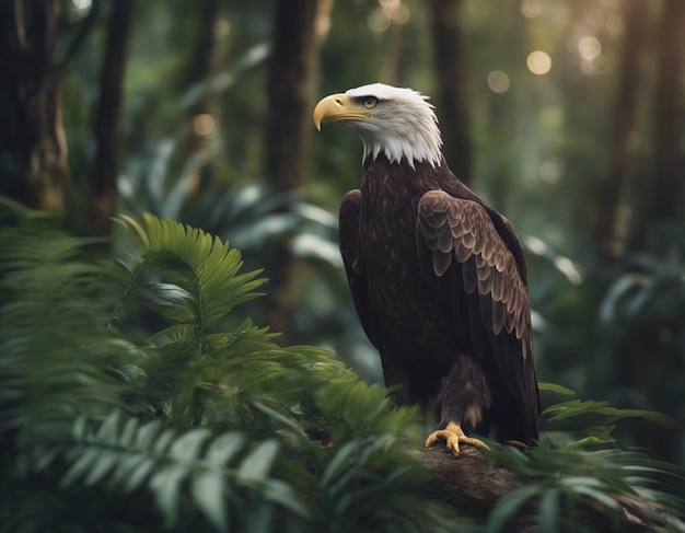 Un aigle dans la jungle