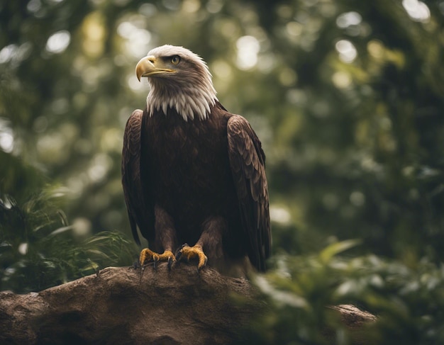 Un aigle dans la jungle