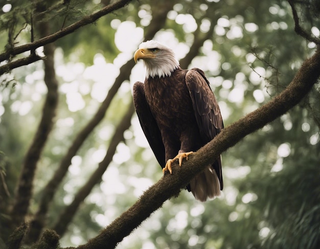 Un aigle dans la jungle