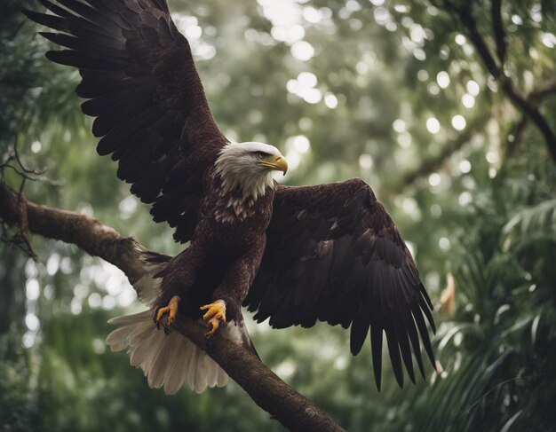 Un aigle dans la jungle