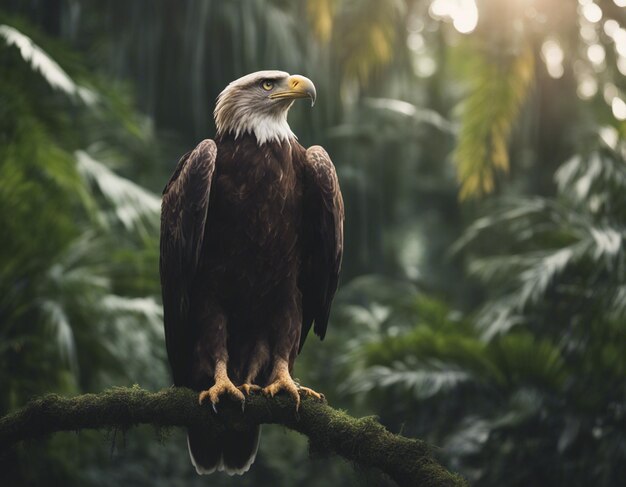 Un aigle dans la jungle