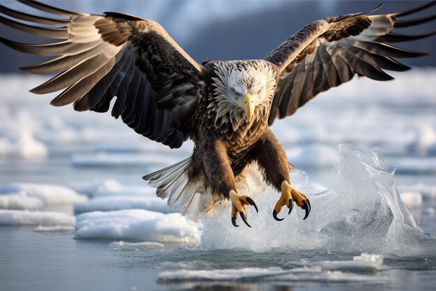 l'aigle de mer de glace