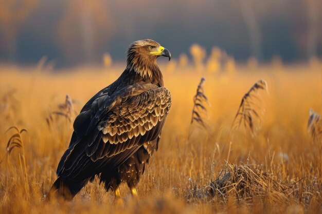 Photo l'aigle des steppes