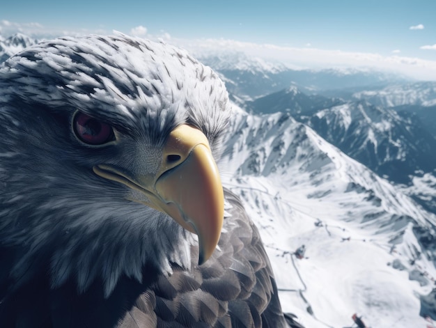 L'aigle à tête blanche américain dans la nature