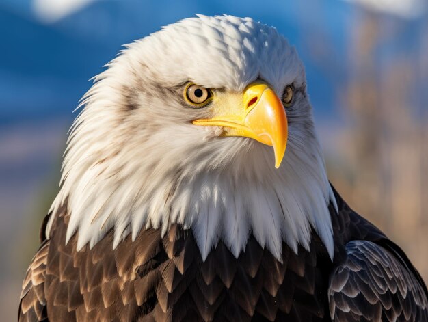 L'aigle à tête blanche américain dans la nature