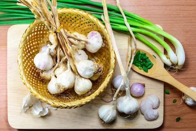 Ail dans le panier.