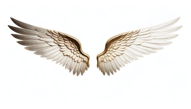 Photo des ailes d'ange isolées
