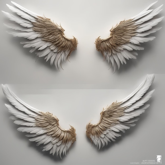 Des ailes d'ange réalistes