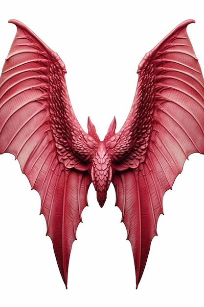 Photo ailes de dragon isolées sur un fond blanc