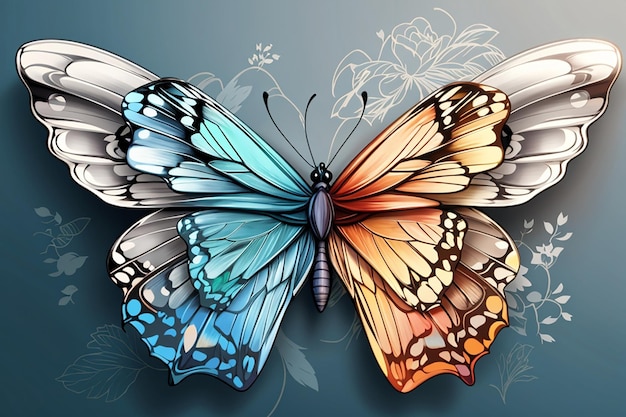 Les ailes d'un papillon Ulysse Ailes d'une texture de papillon Arrière-plan Ornement des ailes de papillon