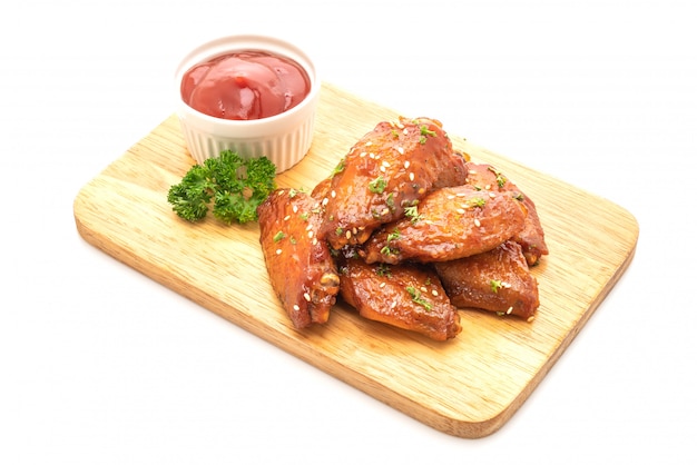 ailes de poulet barbecue au sésame blanc