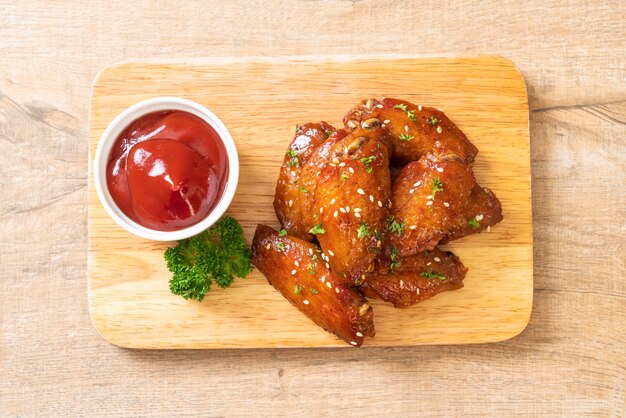 ailes de poulet barbecue au sésame blanc