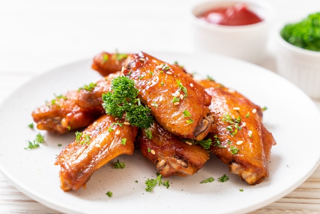 ailes de poulet barbecue au sésame blanc