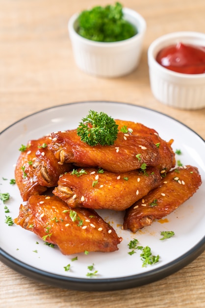 ailes de poulet barbecue au sésame blanc