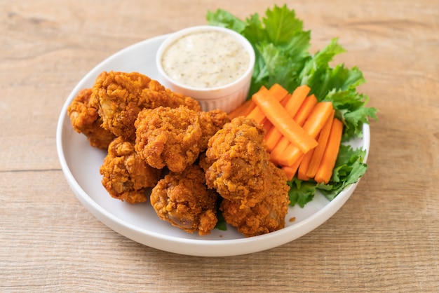 ailes de poulet épicées frites