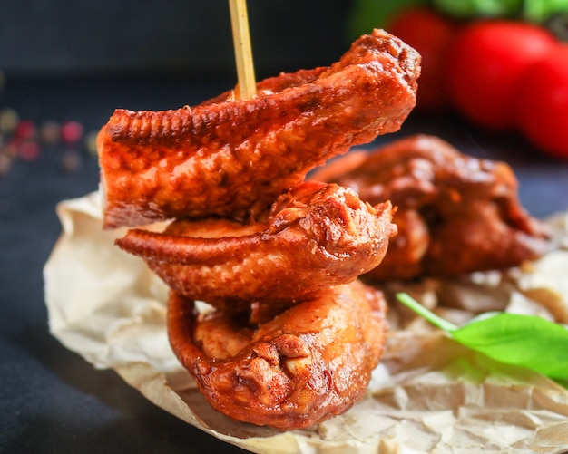 ailes de poulet fumé viande volaille