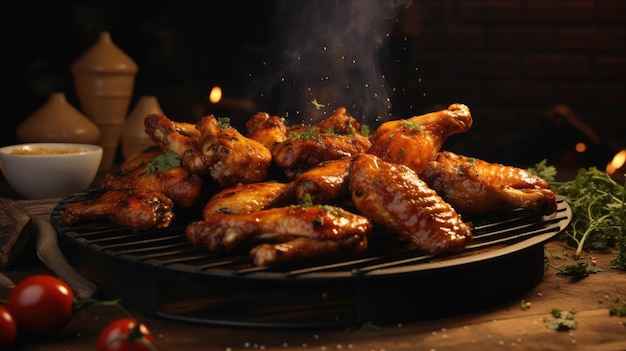 ailes de poulet grillées