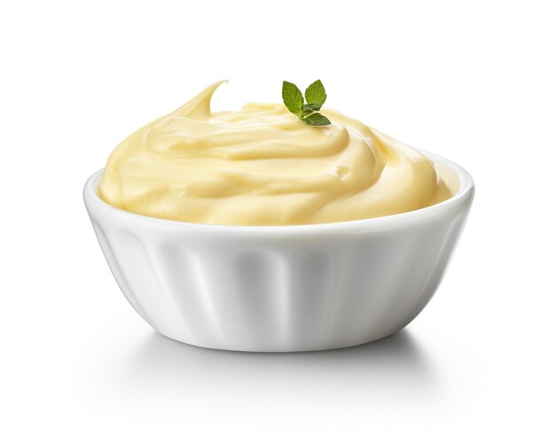 Aioli isolé sur fond blanc