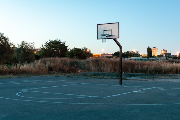 Aire de jeux de la ville de basket-ball