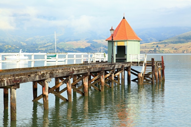 Akaroa jetée Nouvelle-Zélande