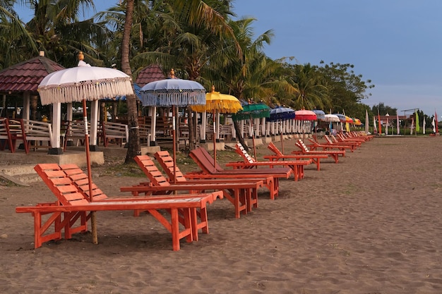 Akkarena Beach (Pantai Akkarena) destination touristique populaire à Makkasar, Sulawesi du Sud, Indonésie