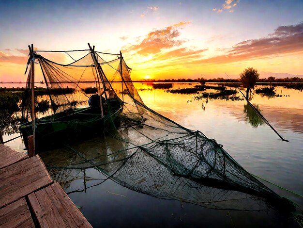 Photo albufera valencia espagne ai_généré