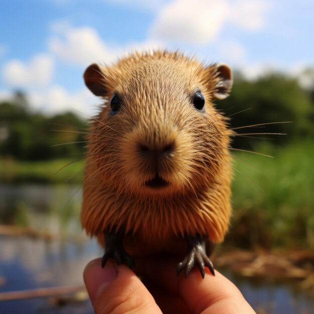 Photo un album photo de capybara plein de beaux moments pour les amoureux de capybra