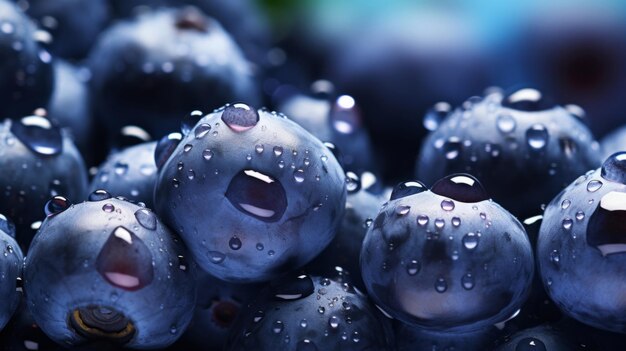 Photo album photo de fruits de bleuet plein de moments frais et délicieux pour les amateurs de fruits