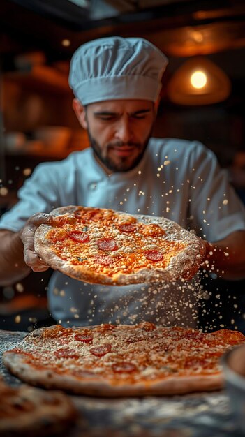 Album photo visuel de pizza plein de moments délicieux et délicieux pour les amateurs de pizza