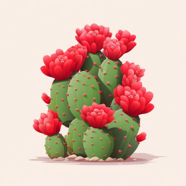 Album photo visuel de plantes de cactus du désert plein d'ambiance d'été et de moments de floraison pour les amateurs de plantes