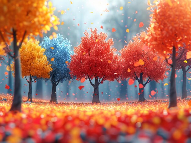 Album visuel de la saison d'automne plein de paysages et de beaux moments recueillis dans le monde entier