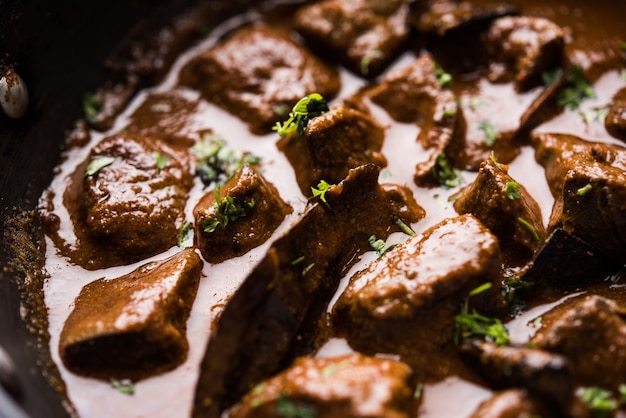 Alevins de foie de mouton ou Kaleji masala, recette populaire non végétarienne d'Inde et du Pakistan