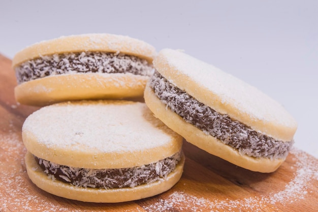 Alfajores délicieux biscuits sandwich argentins traditionnels