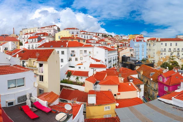 Alfama par un après-midi ensoleillé Lisbonne Portugal