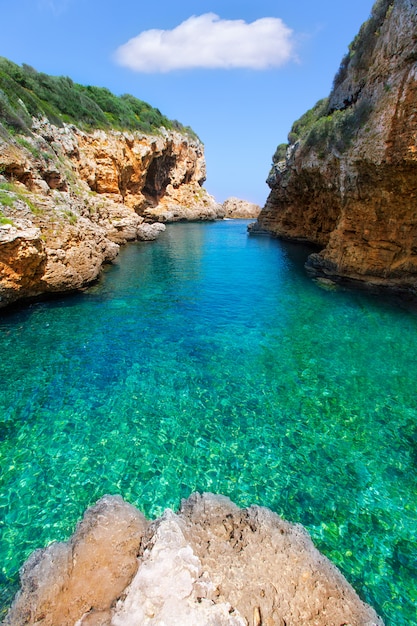 Algar beach Cala Rafalet à Minorque aux Îles Baléares