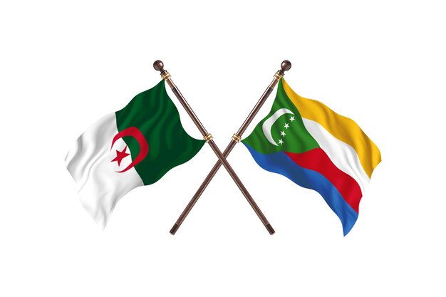 Algérie contre Comores Deux Drapeaux