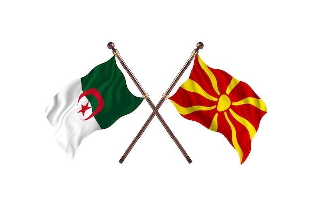 L'Algérie contre la Macédoine deux drapeaux