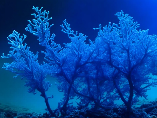 Algues bleues de l'océan image HD très détaillée