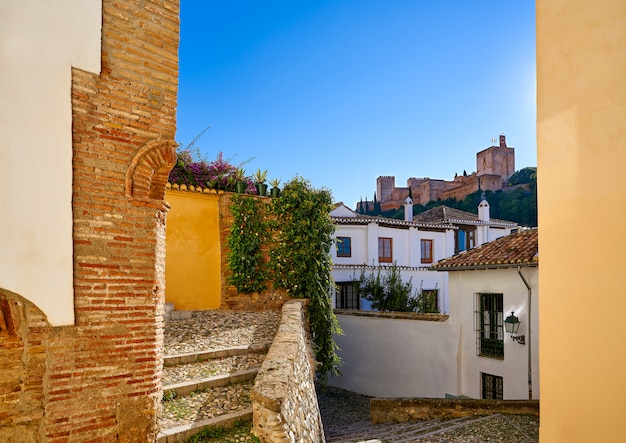 Alhambra vue de l&#39;Albaicin Grenade Espagne