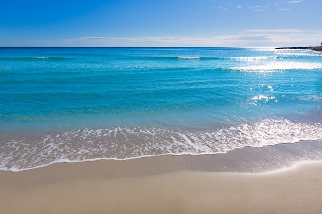 Alicante Postiguet, plage, méditerranéen, espagne