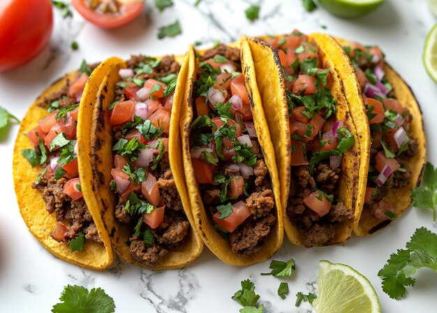 Un aliment national mexicain est les tacos.