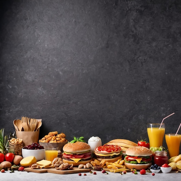 alimentation et boisson de fond