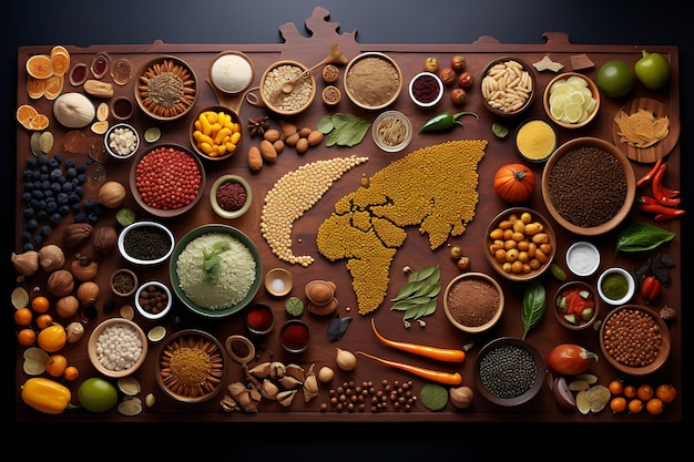Photo des aliments artistiques explorant le monde de la présentation créative des fruits
